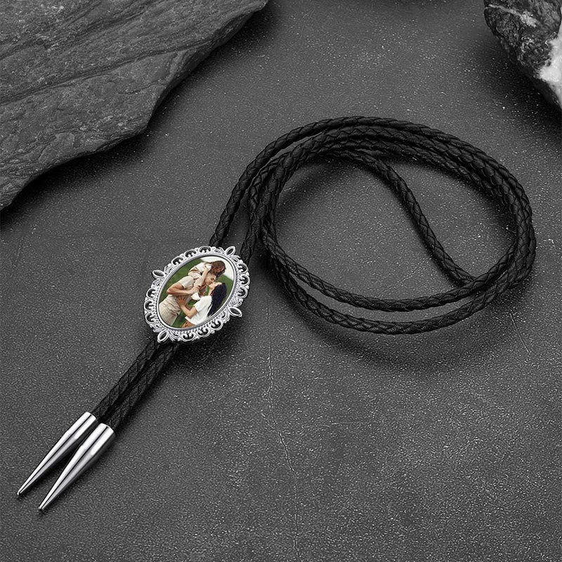 Personalized Memorial Photo Bolo Ties for Wedding