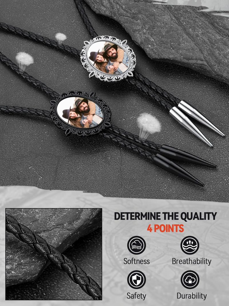 Personalized Memorial Photo Bolo Ties for Wedding