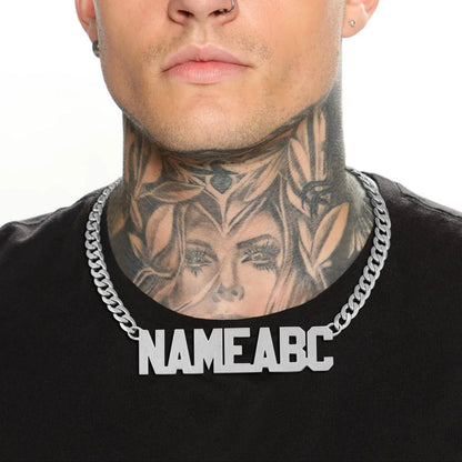 Customized Nameplate Cuban Chain Necklace for