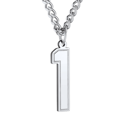 Personalized Sports Jersey Number Chain Necklace for Sport Fans