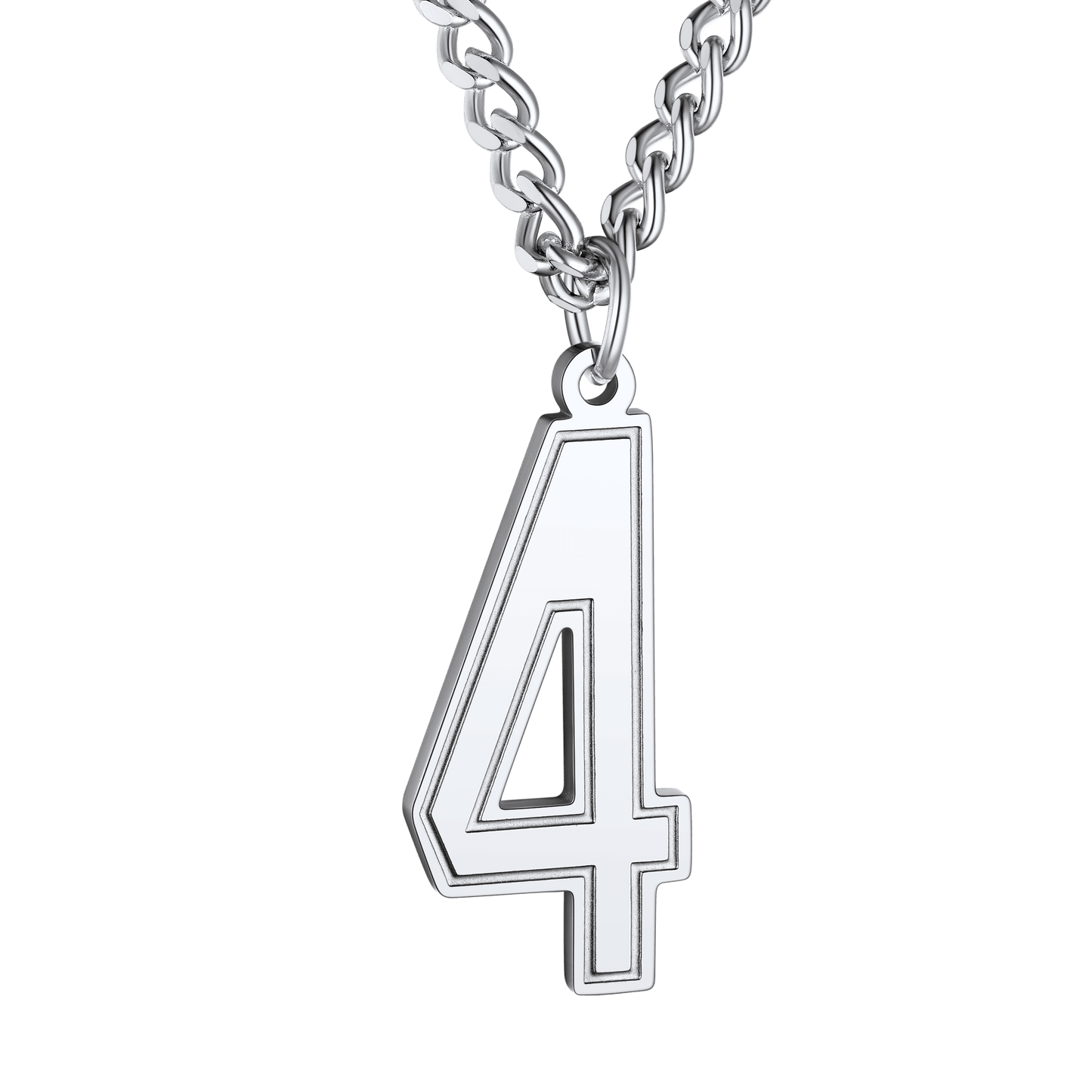 Personalized Sports Jersey Number Chain Necklace for Sport Fans