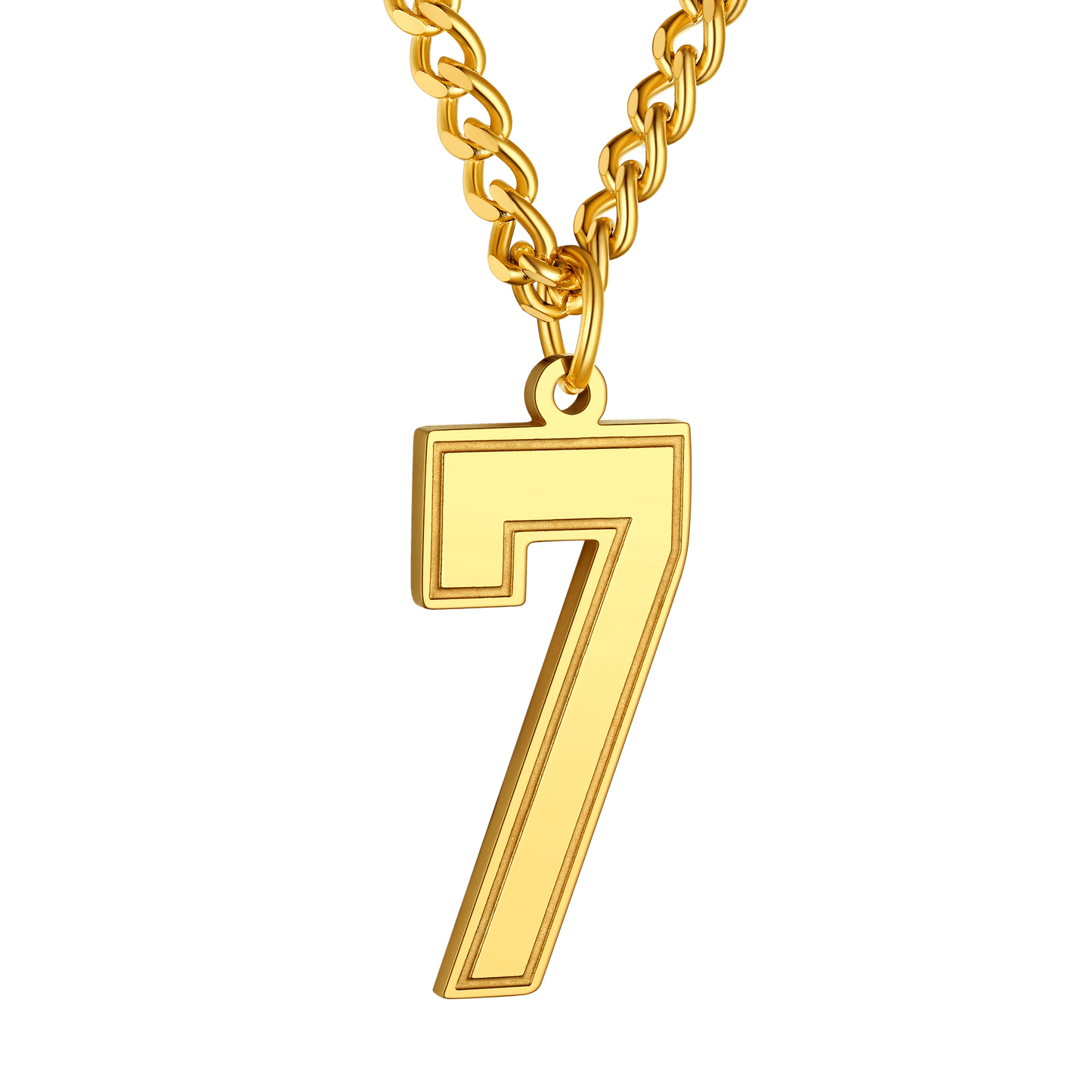 Personalized Sports Jersey Number Chain Necklace for Sport Fans