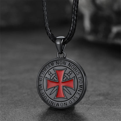 Custom Knights Templar Cross Photo Locket Necklace With Picture