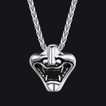 Flash Gothic Devil Joker Necklace for