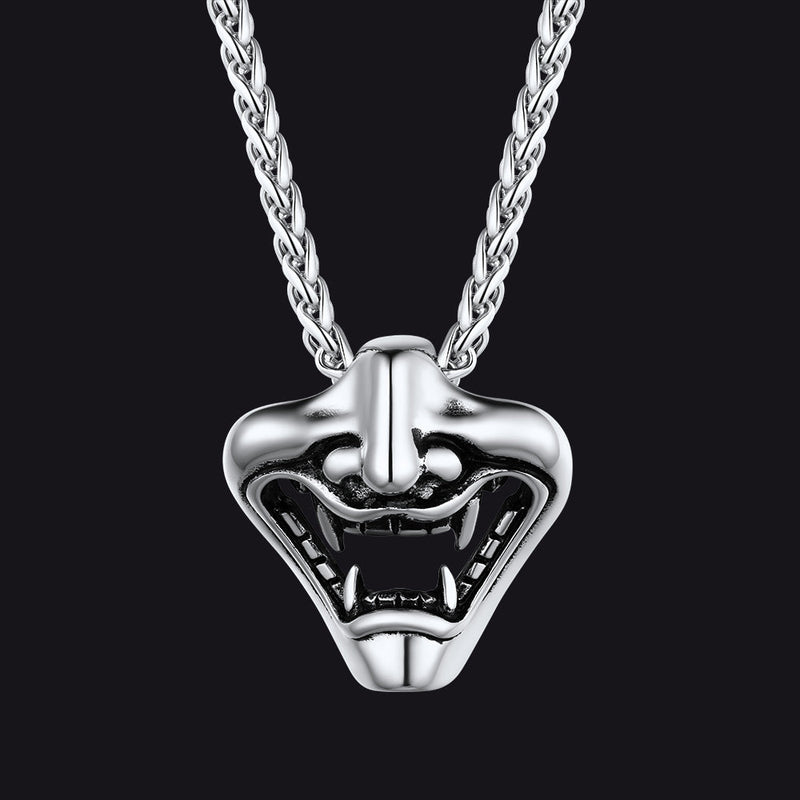 Flash Gothic Devil Joker Necklace for