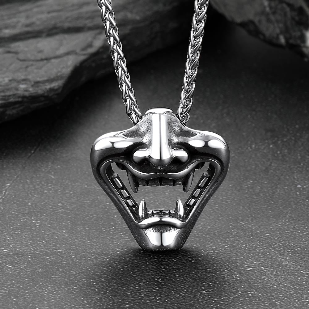 Flash Gothic Devil Joker Necklace for