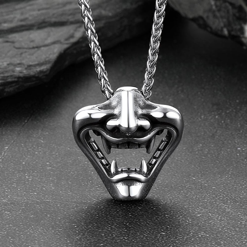 Flash Gothic Devil Joker Necklace for