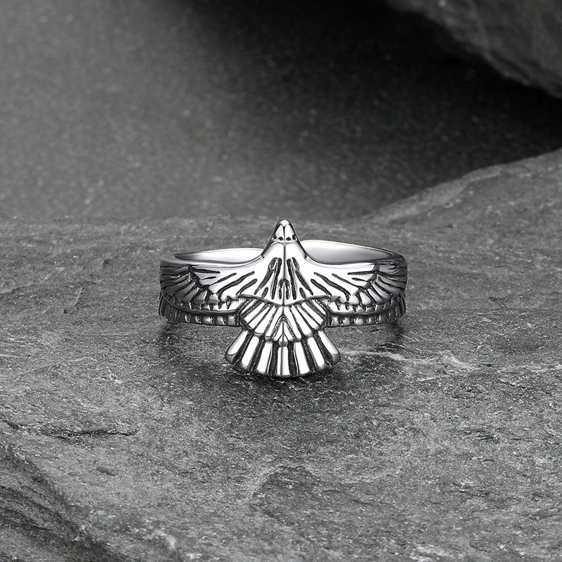 Faithheart Punk Hawk Open Adjustable Ring for