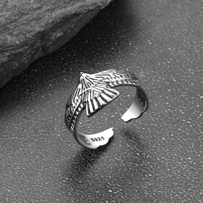 Faithheart Punk Hawk Open Adjustable Ring for
