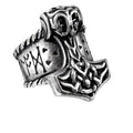 Thor's Runehammer Ring Viking Ringband by Alchemy Gothic