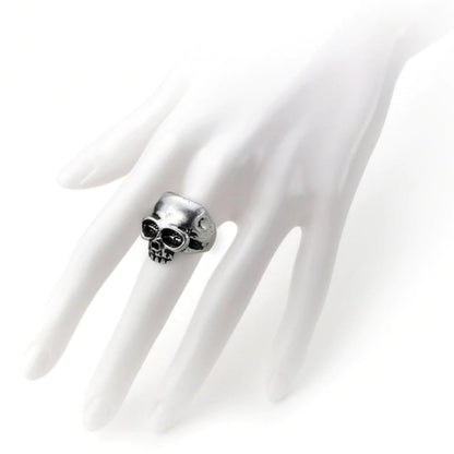 Death Skull Pewter Ring by Alchemy Gothic