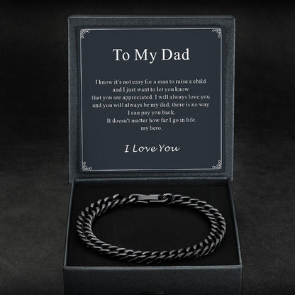 Cuban Chain Bracelet Gift for /dad/son, 8/12/17mm Width