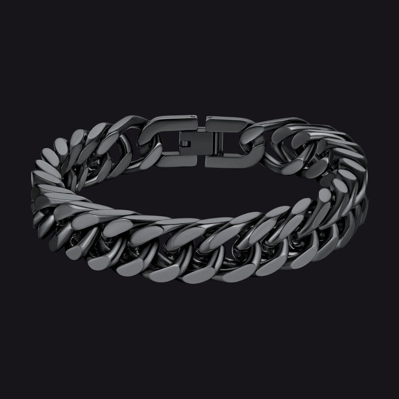 Miami Cuban Link Chain Bracelet for in Stainless Steel
