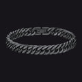 Miami Cuban Link Chain Bracelet for in Stainless Steel