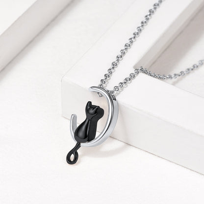 Customized Pet Cat Urn Necklace for Ashes Memorial Gift