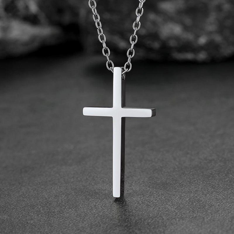 Classic Cross Necklace Christian Faith Pendant for