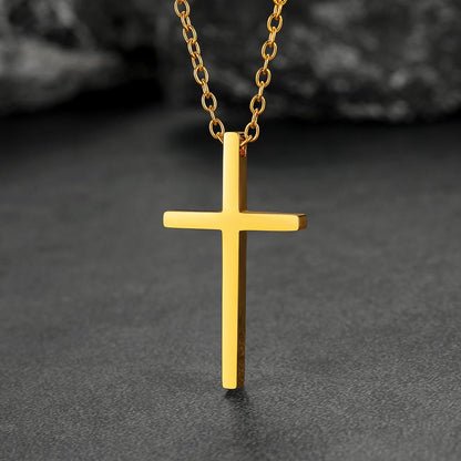 Classic Cross Necklace Christian Faith Pendant for