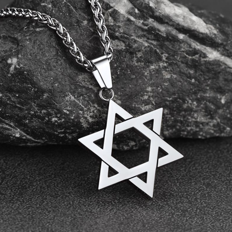 Jewish Magen Star of David Necklace for