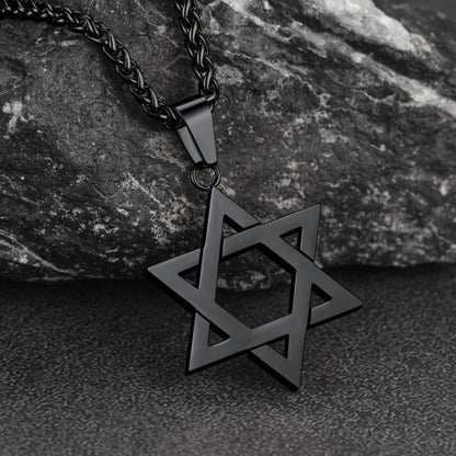 Jewish Magen Star of David Necklace for