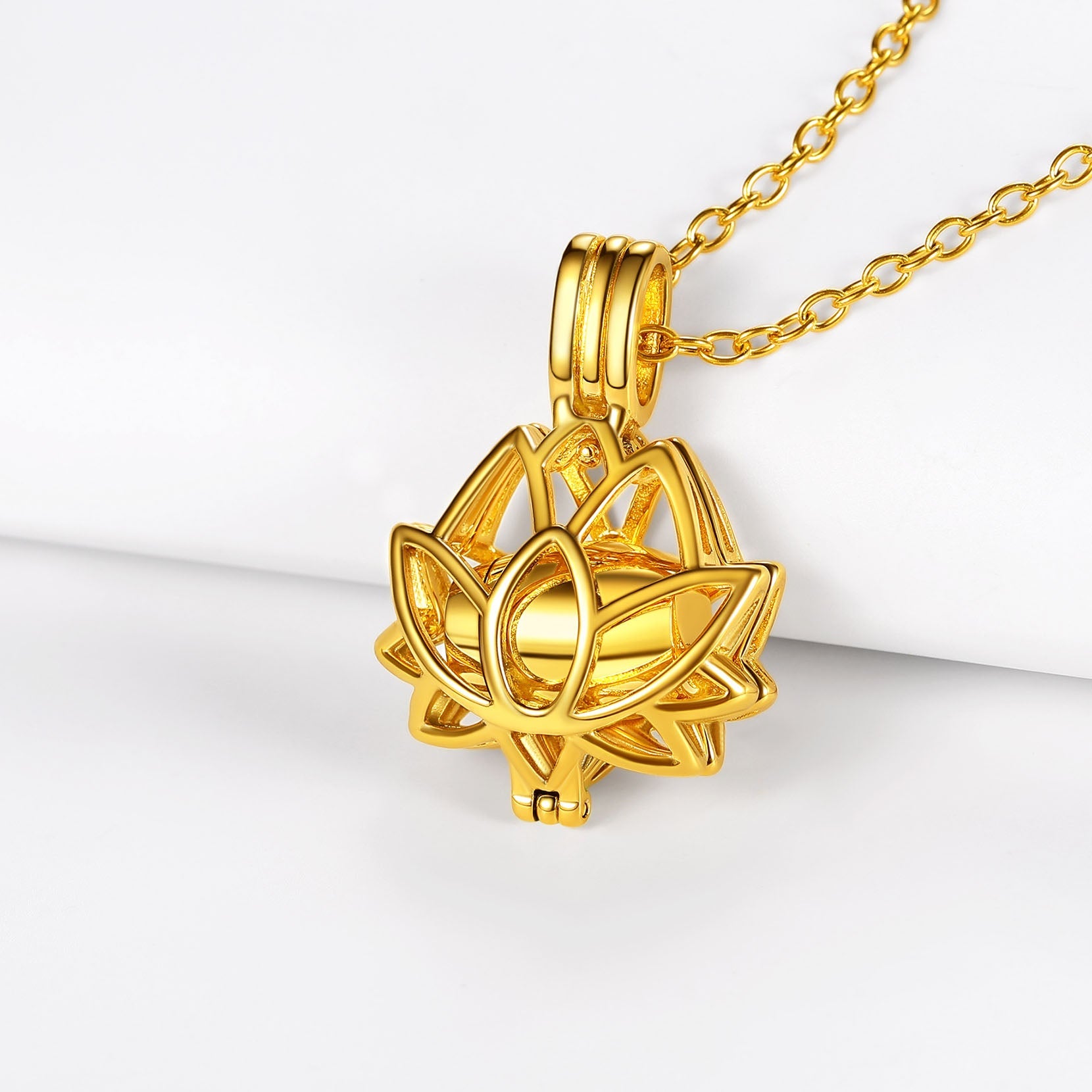 Customized Flower Urn Necklace Cremation Jewelry for Ashes
