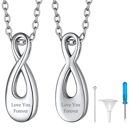 Customized Infinity Urn Necklace Cremation Jewelry for Ashes