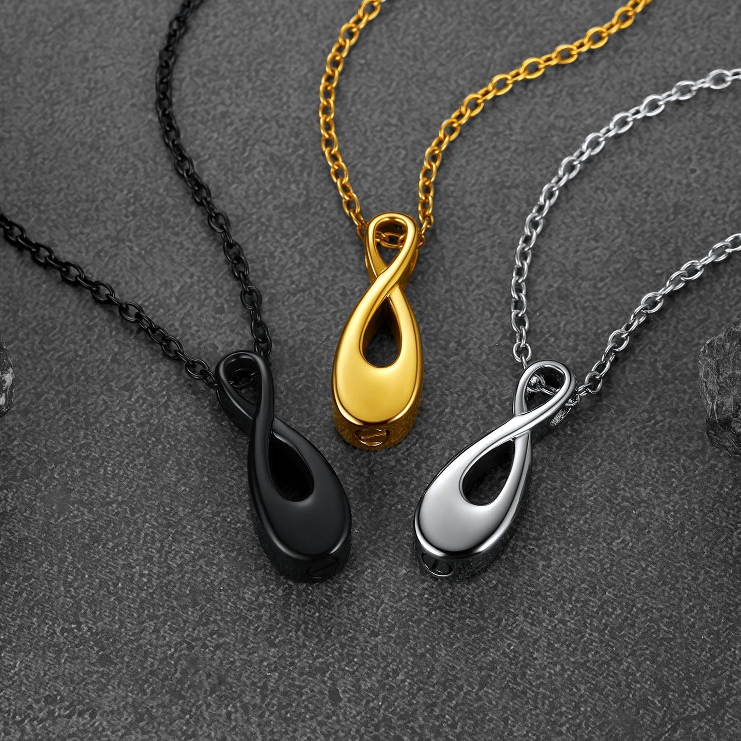 Customized Infinity Urn Necklace Cremation Jewelry for Ashes