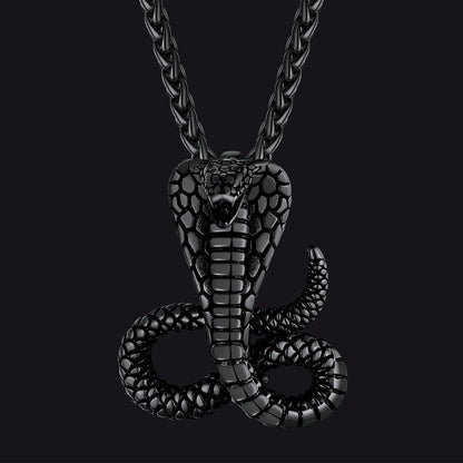 Punk Cobra Sanke Pendant Necklace for