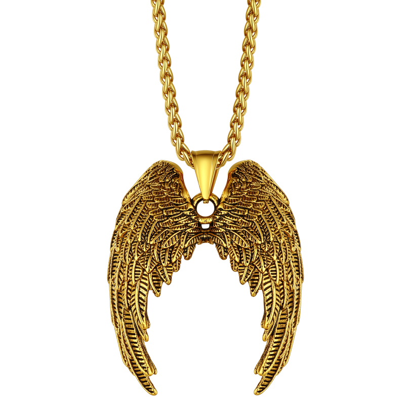 Flash Angel Wings Pendant Necklace for