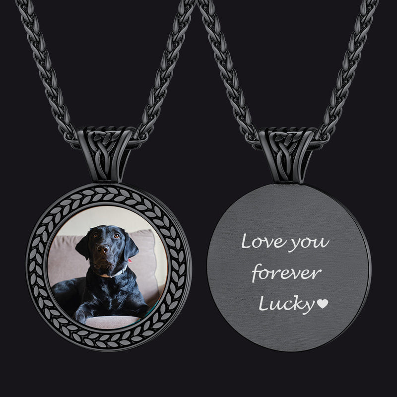 Personalized Pet Memorial Picture Necklace Pendant With Photo for