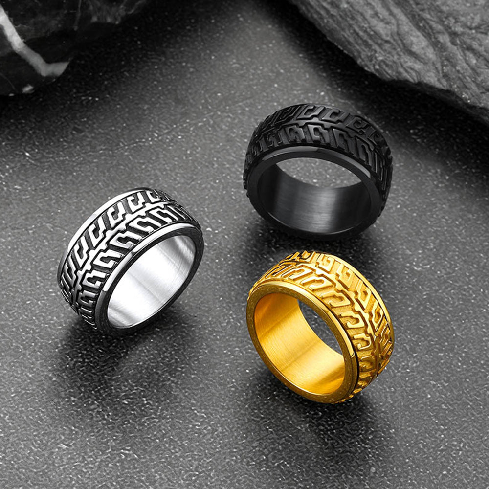 Chunky Tyre Anti Fidget Anxiety Ring for