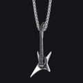 Rock Guitar Pendant Music Necklace for
