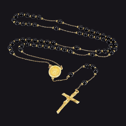 Catholic Virgin Mary Rosary Beads Necklace for