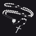 Catholic Virgin Mary Rosary Beads Necklace for