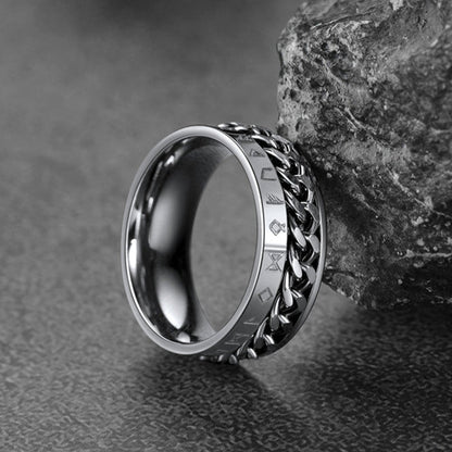 Viking Spinner Fidget Anxiety Ring for