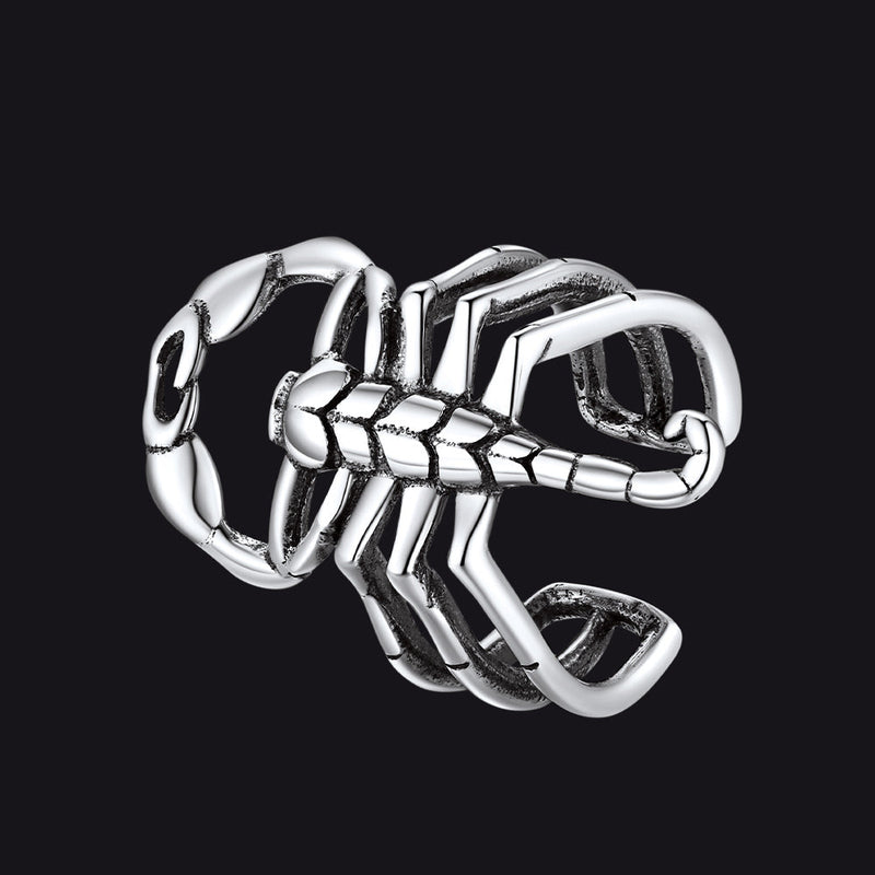 Sterling Silver Scorpion Ear Cuff for