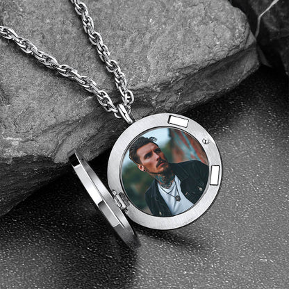 Custom Picture Celtic Knot Cross Locket Aromatherapy Essential Oil Necklaces for