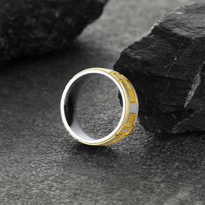 Cross Rings 5a+ Cubic Zirconia Stainless Steel Band Ring