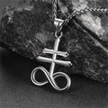 Church of Satan Leviathan Cross Necklace Pendant for