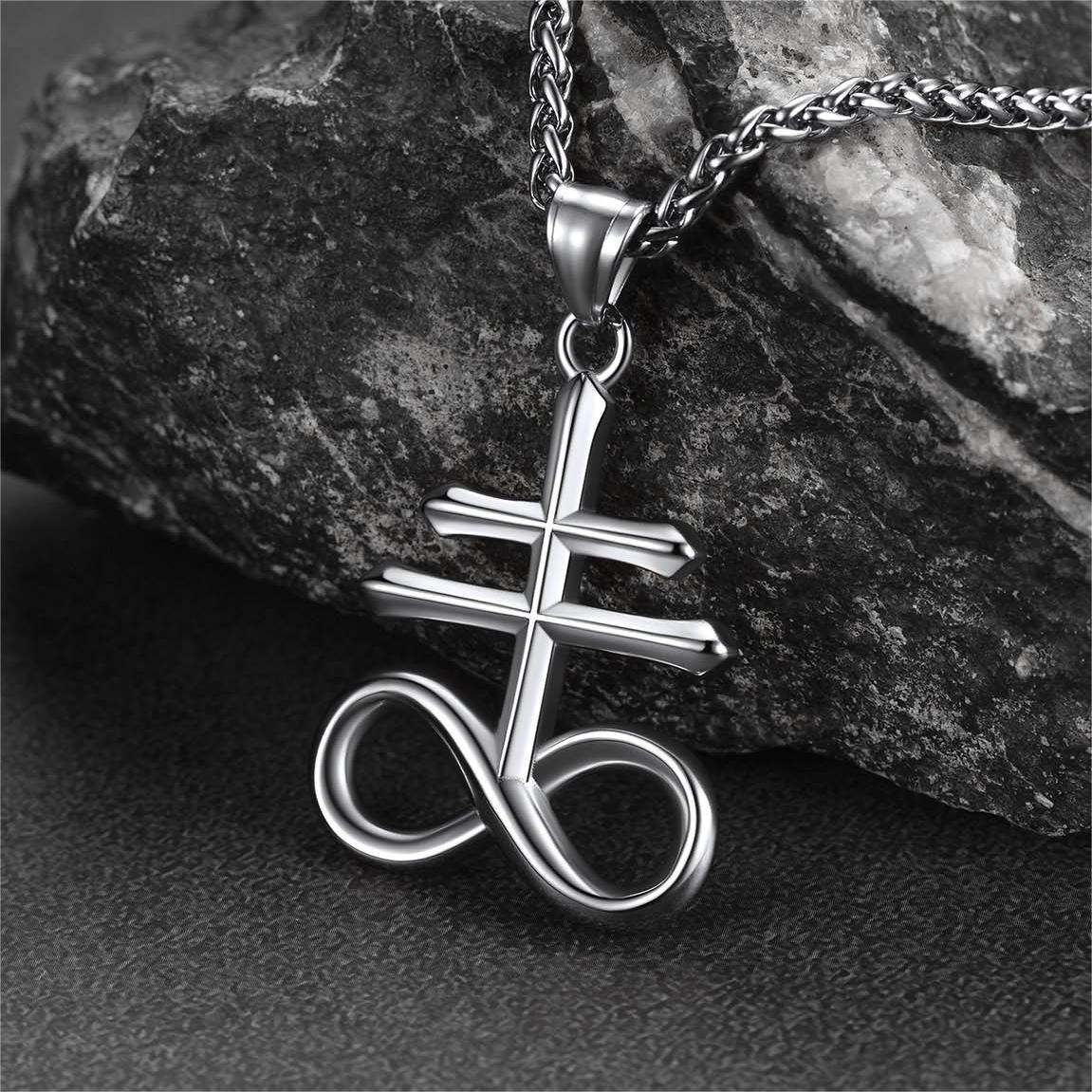Church of Satan Leviathan Cross Necklace Pendant for