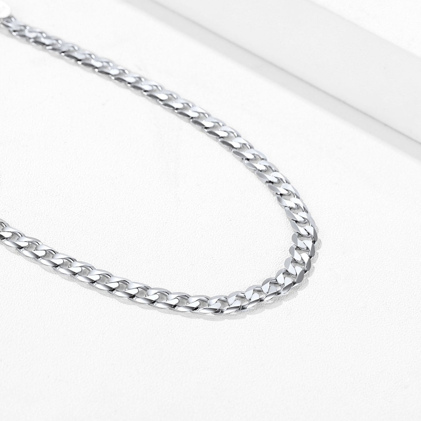 3mm Sterling Silver Cuaba Chain Anklet for