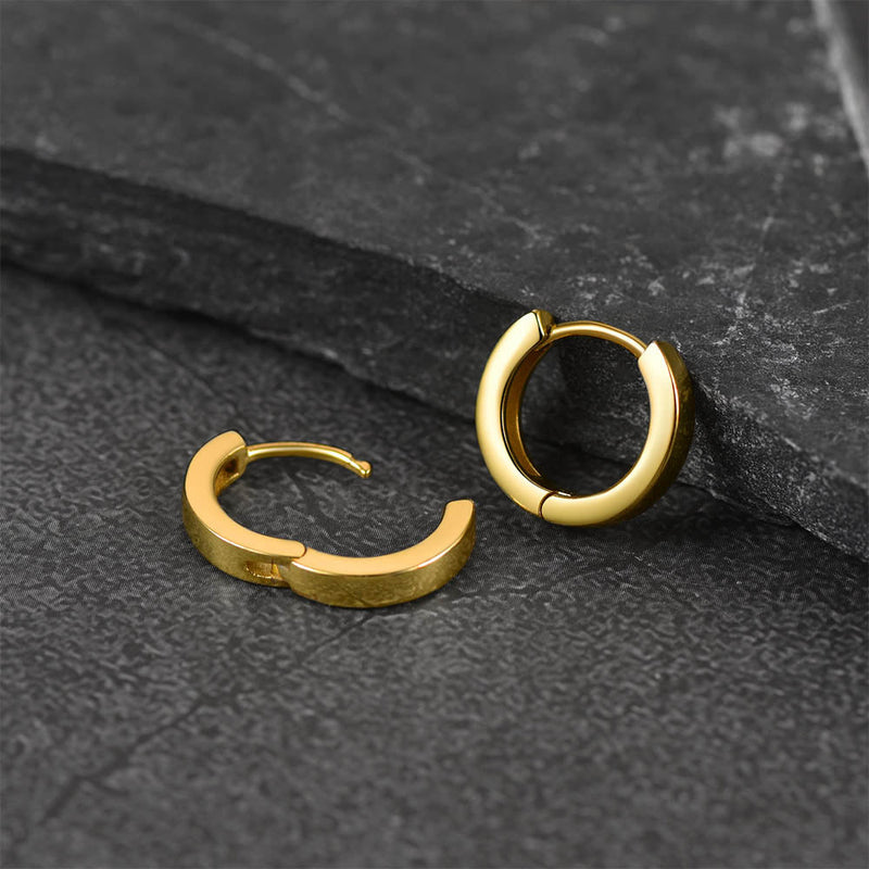 Sterling Silver Huggie Hoop Classic Earrings for