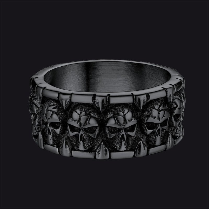 Skull Evil Teeth Stainless Steel Ring for