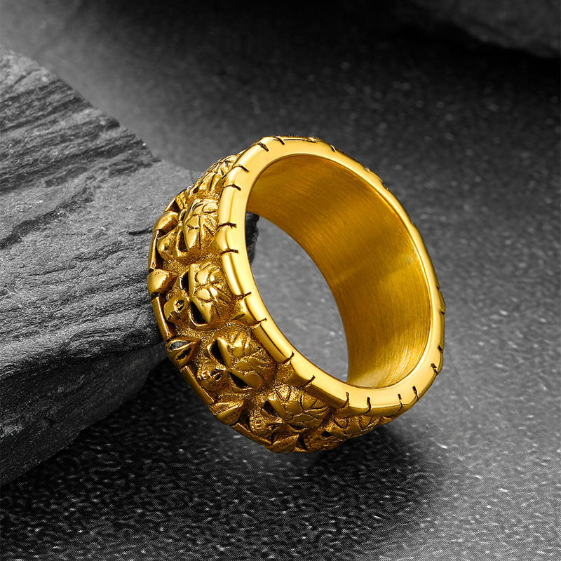 Skull Evil Teeth Stainless Steel Ring for