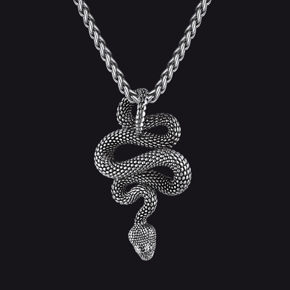 Gothic Retro Snake Necklace for