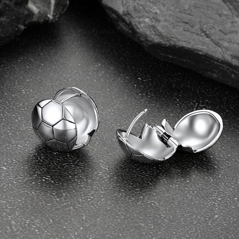Soccer Sport Stud Earrings for