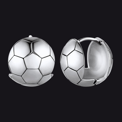 Soccer Sport Stud Earrings for