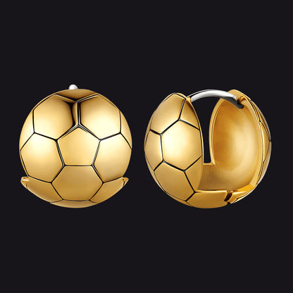 Soccer Sport Stud Earrings for