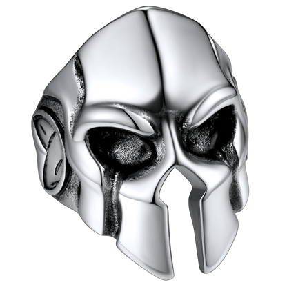 Flash Stainless Steel Spartan Helmet Rings for
