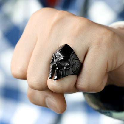 Flash Stainless Steel Spartan Helmet Rings for