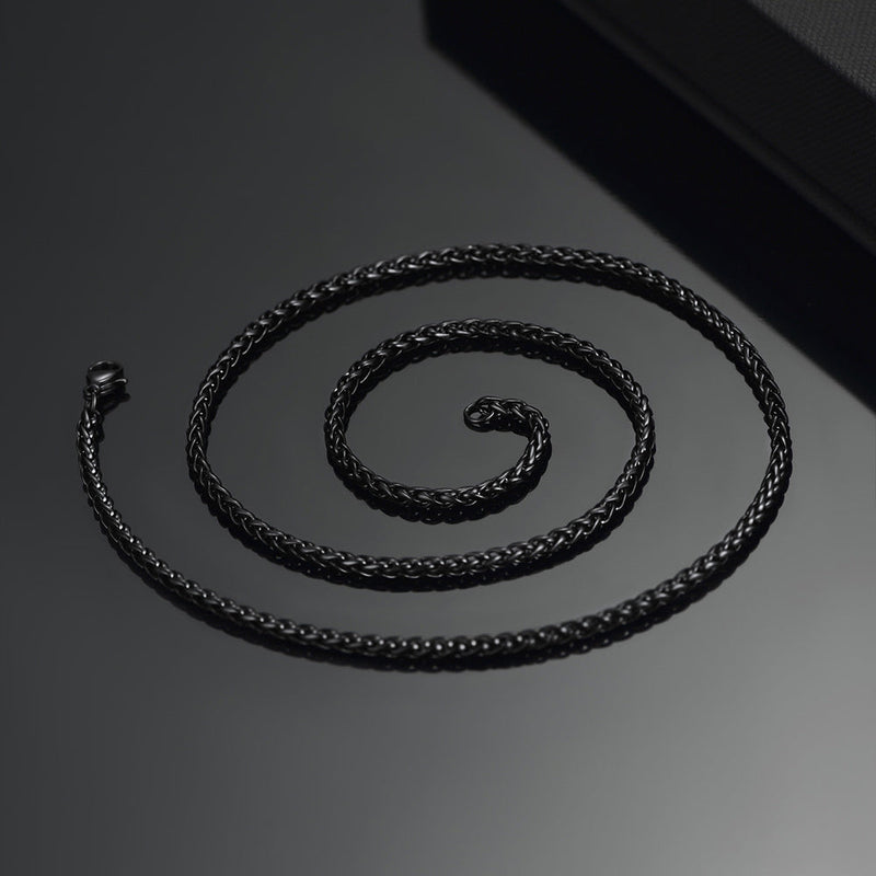 Thin Spiga Wheat Chain Necklace for 3mm Width